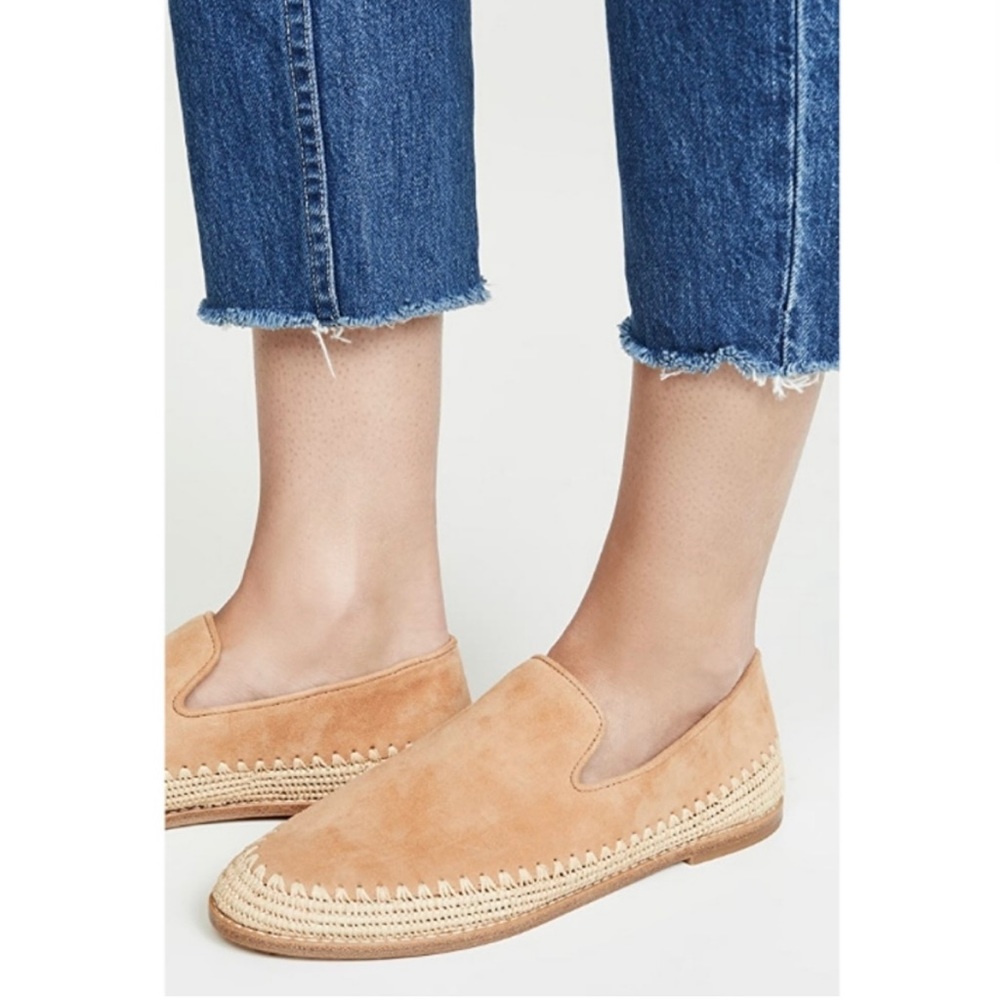 Vince suede and raffia flats